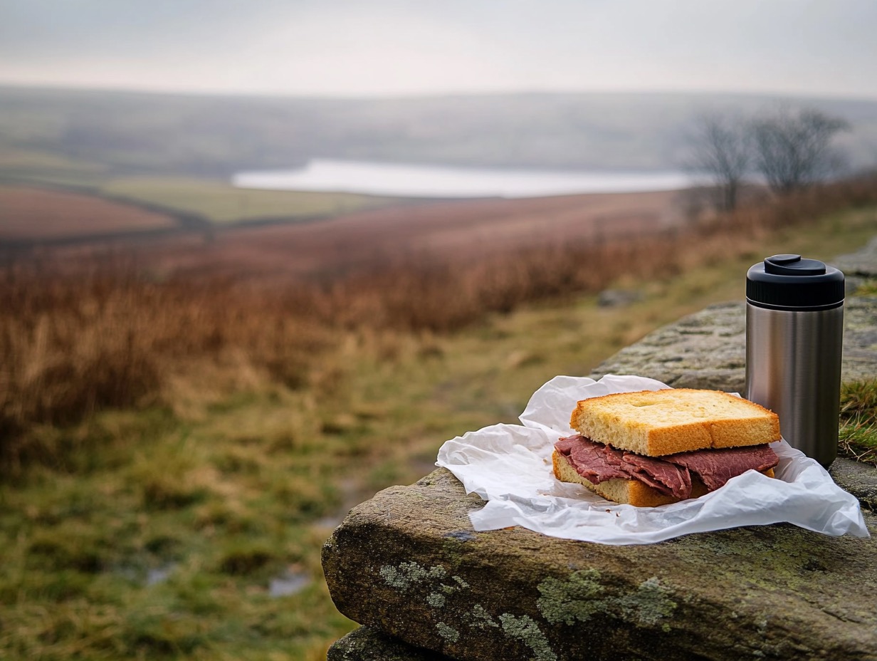 Lunch on the wall, Blackmoorfoot
