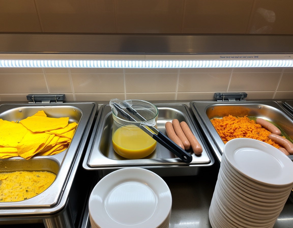 Hotel breakfast buffet, Nerja